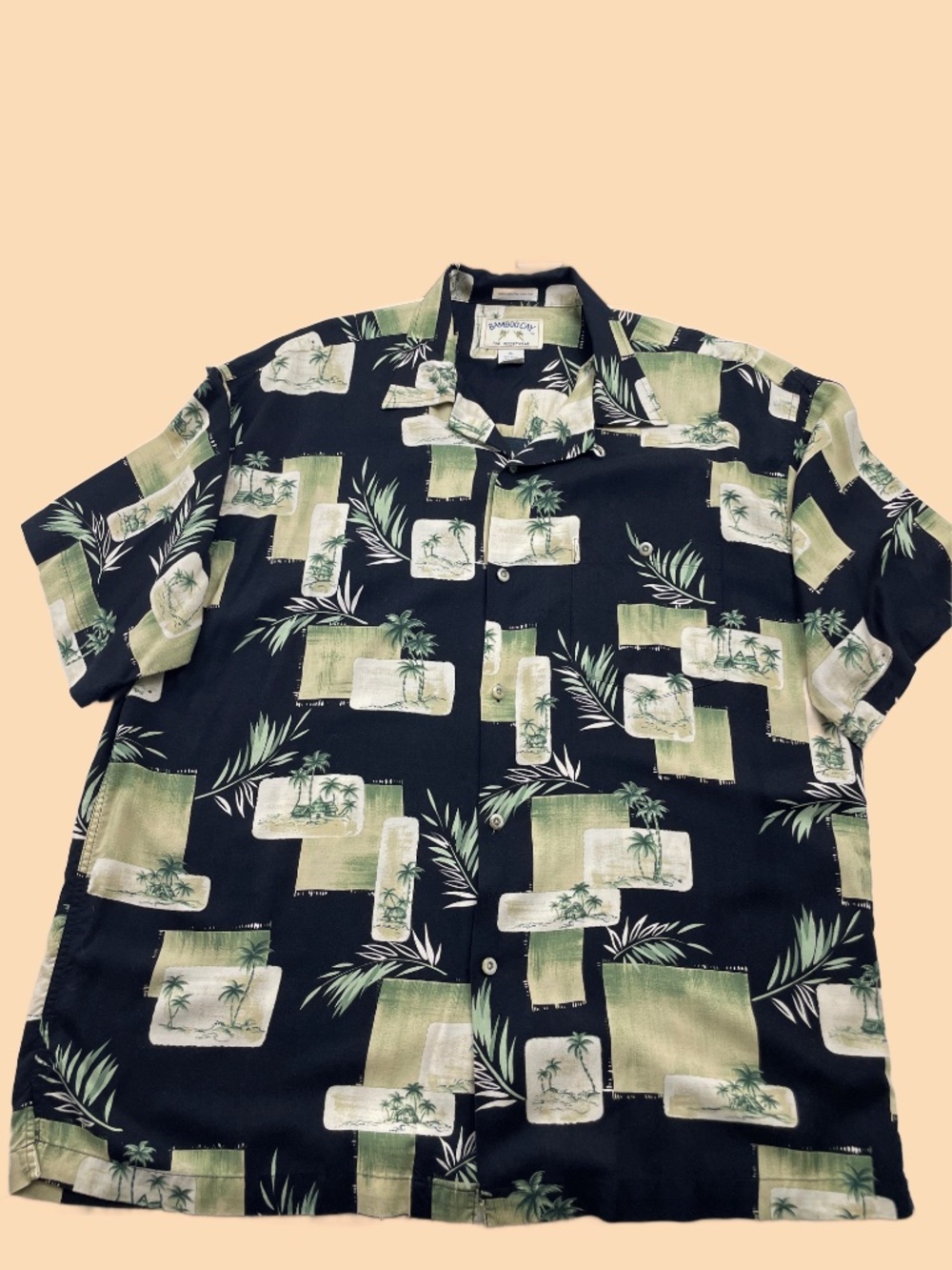 Bamboo Cay Rayon Hawaiian Shirt Size XL Retro Beach Made Korea Fine Resortwear - Picture 2 of 6